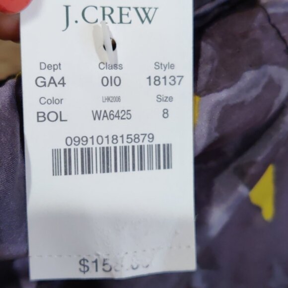 J. CREW Strapless Silk Shell Dress 8 - Picture 7 of 7